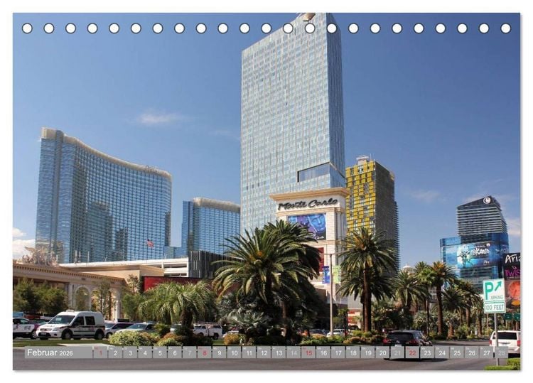 Produktbild: Las Vegas - Nevada (Tischkalender 2026 DIN A5 quer), CALVENDO Monatskalender