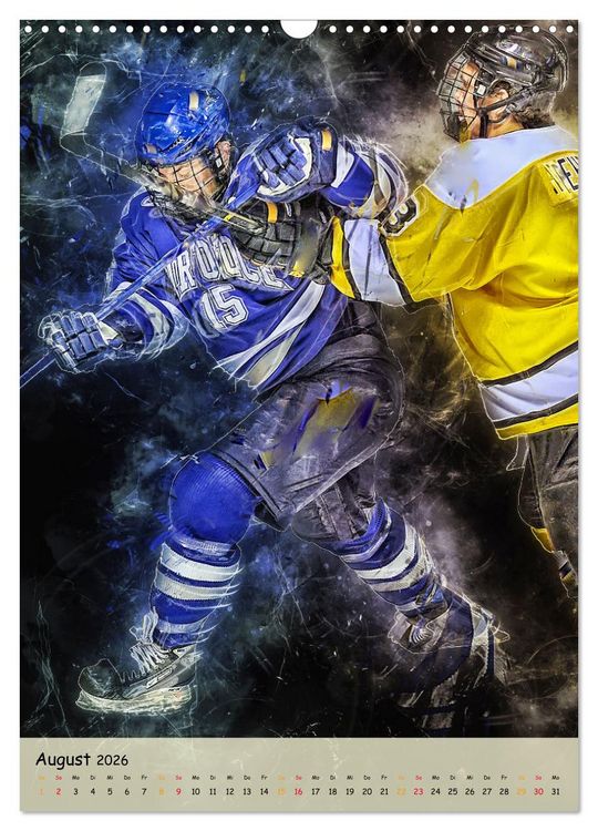 Produktbild: Eishockey spektakul&auml;r (Wandkalender 2026 DIN A3 hoch), CALVENDO Monatskalender