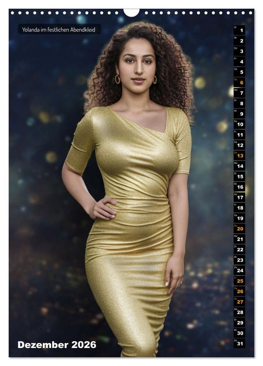 Produktbild: Yolanda, eine junge Frau in zw&ouml;lf Rollen (Wandkalender 2026 DIN A3 hoch), CALVENDO Monatskalender