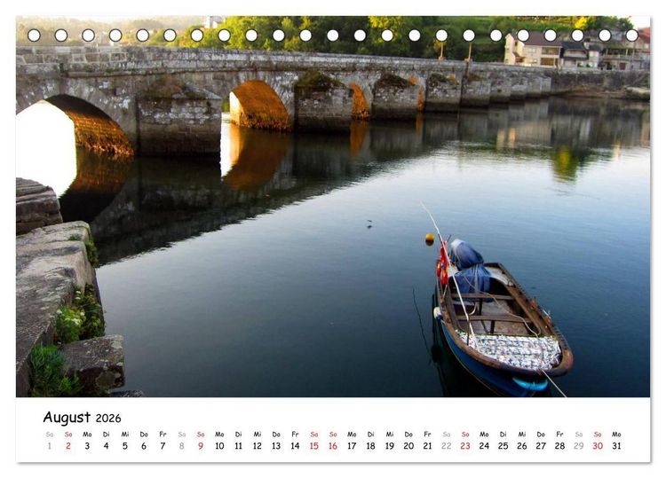 Produktbild: Camino Portugues - Jakobsweg (Tischkalender 2026 DIN A5 quer), CALVENDO Monatskalender
