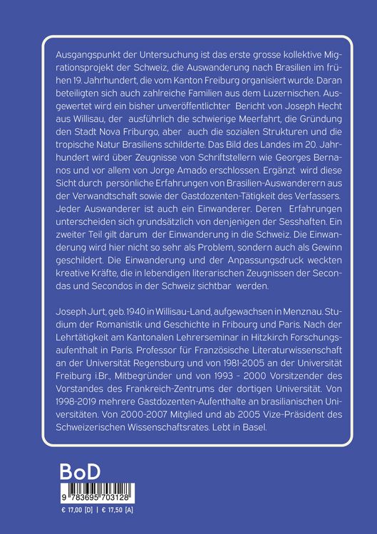 Produktbild: Aus dem Luzernischen nach Brasilien