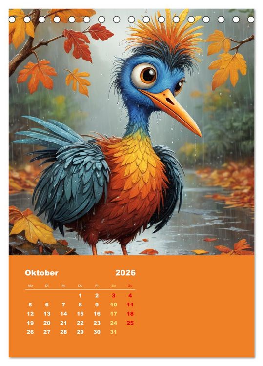 Produktbild: Diese schr&auml;gen V&ouml;gel (Tischkalender 2026 DIN A5 hoch), CALVENDO Monatskalender