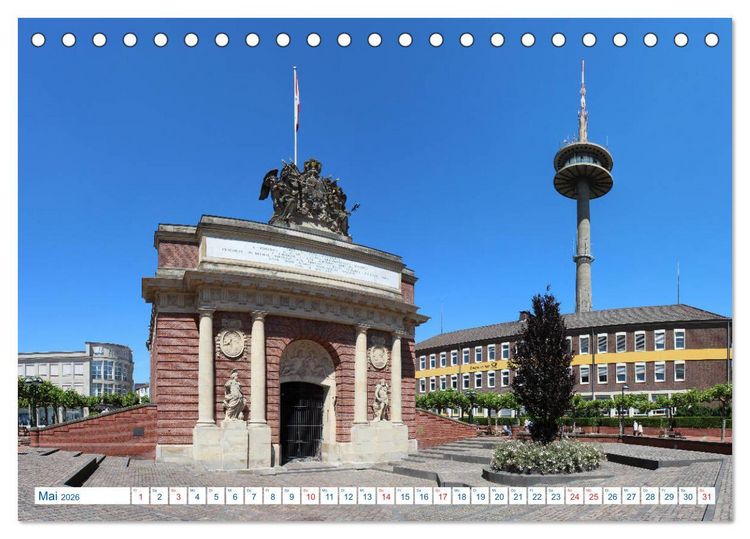 Produktbild: Hansestadt Wesel - Impressionen vom Niederrhein (Tischkalender 2026 DIN A5 quer), CALVENDO Monatskalender