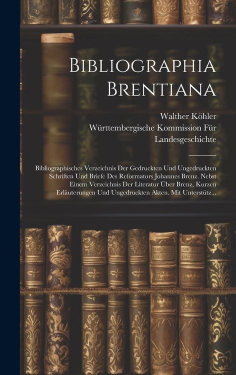 Produktbild: Bibliographia Brentiana
