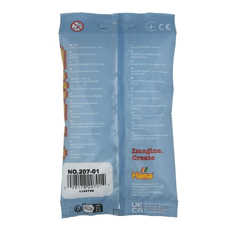 Produktbild: Hama&reg; B&uuml;gelperlen Perlen, wei&szlig;, 1.000 St&uuml;ck.