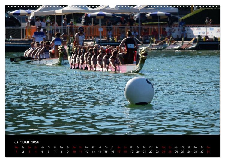 Produktbild: Drachenboot - MissionRome (Wandkalender 2026 DIN A2 quer), CALVENDO Monatskalender