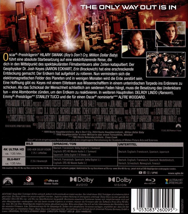 Produktbild: The Core (4K Ulta HD) (+ Blu-ray)