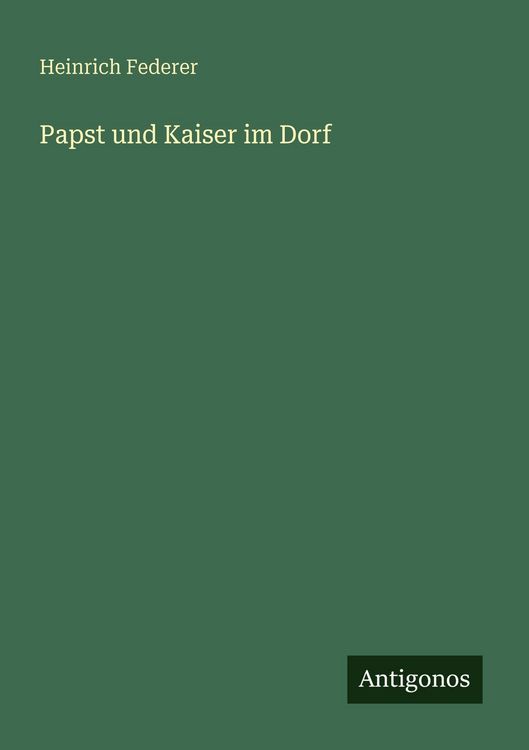 Produktbild: Papst und Kaiser im Dorf