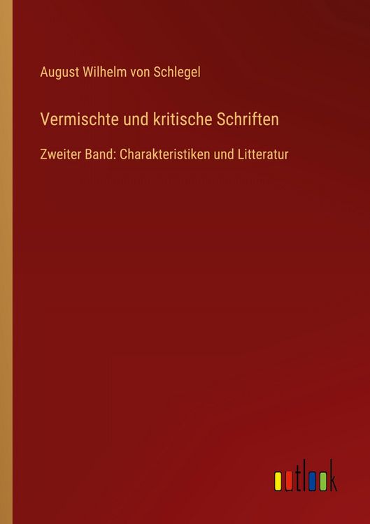 Produktbild: Vermischte und kritische Schriften