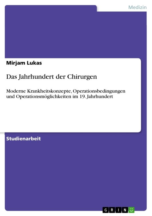 Produktbild: Das Jahrhundert der Chirurgen