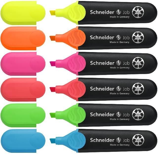 Produktbild: Schneider Textmarker Job, 6er Set