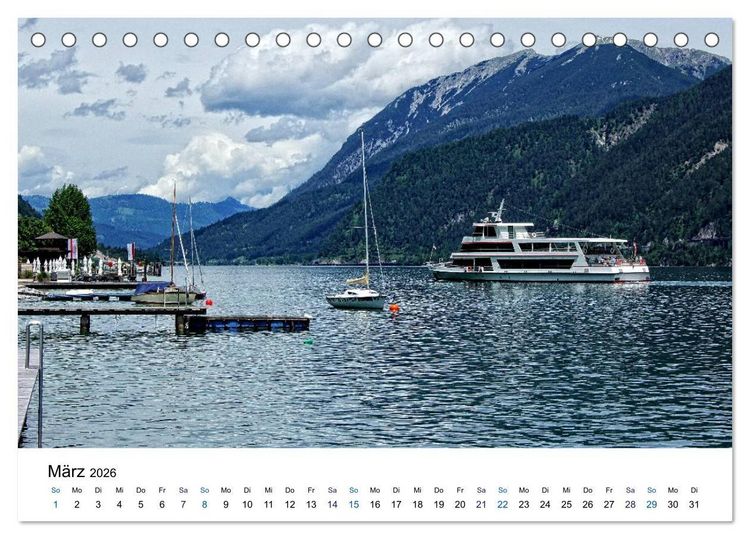 Produktbild: Pertisau am Achensee (Tischkalender 2026 DIN A5 quer), CALVENDO Monatskalender