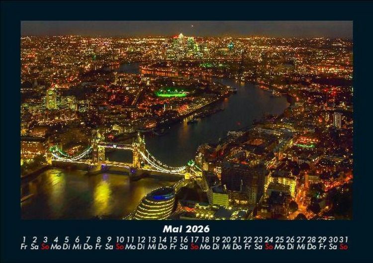 Produktbild: London 2026 Fotokalender DIN A5