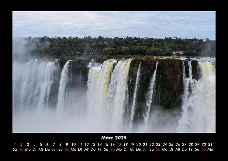 Produktbild: Wasserf&auml;lle 2025 Fotokalender DIN A3