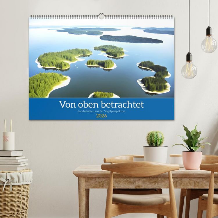 Produktbild: Von oben betrachtet Landschaften aus der Vogelperspektive (Wandkalender 2026 DIN A2 quer), CALVENDO Monatskalender