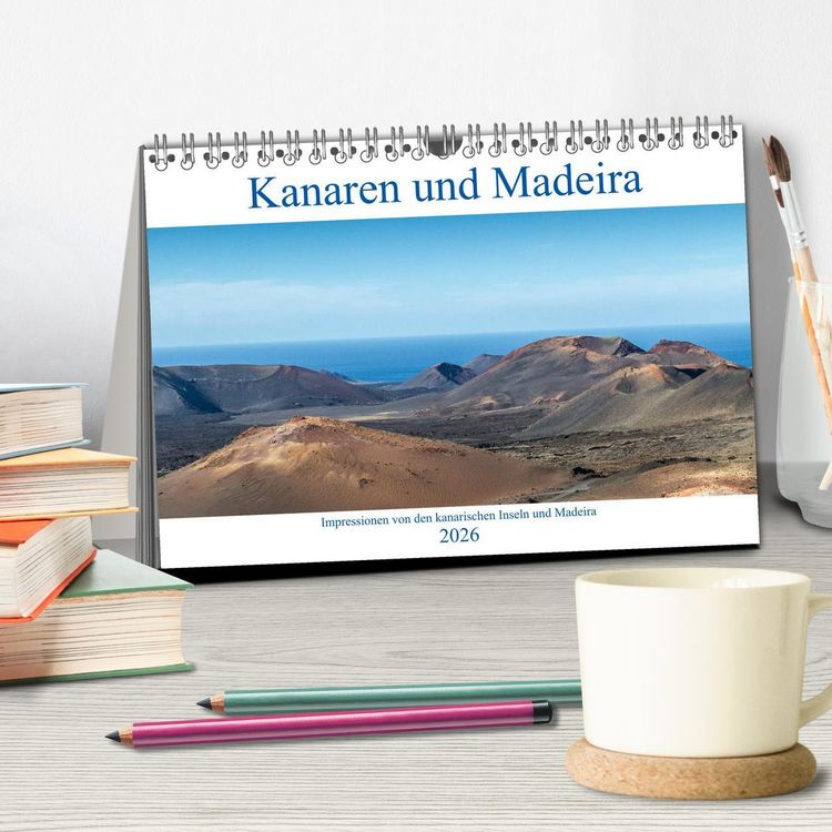 Produktbild: Kanaren und Madeira (Tischkalender 2026 DIN A5 quer), CALVENDO Monatskalender