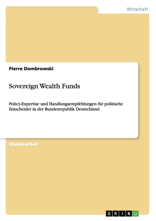 Produktbild: Sovereign Wealth Funds