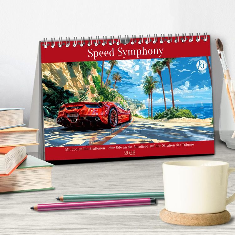 Produktbild: Speed Symphony (Tischkalender 2026 DIN A5 quer), CALVENDO Monatskalender
