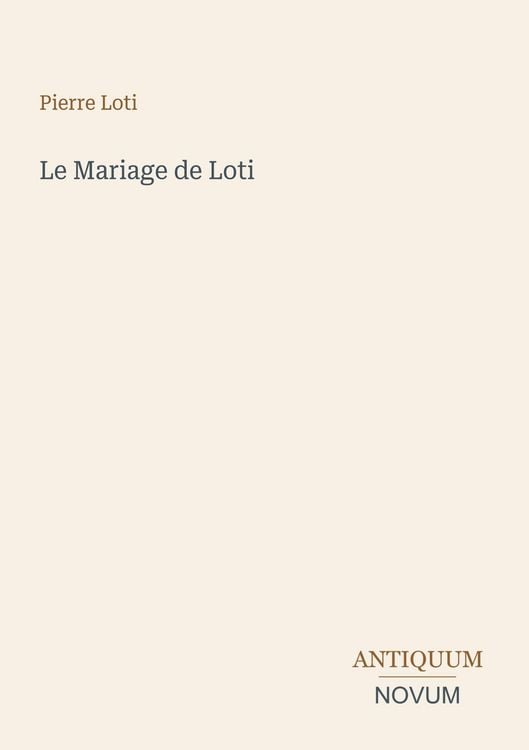 Produktbild: Le Mariage de Loti