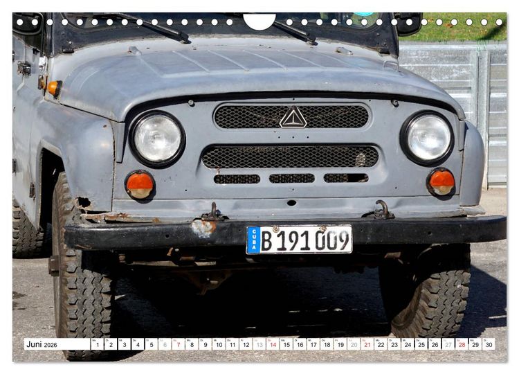 Produktbild: Sowjet-Legende - Der Gel&auml;ndewagen UAZ-469 in Kuba (Wandkalender 2026 DIN A4 quer), CALVENDO Monatskalender