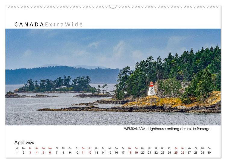 Produktbild: Impressionen aus Westkanada (Wandkalender 2026 DIN A2 quer), CALVENDO Monatskalender
