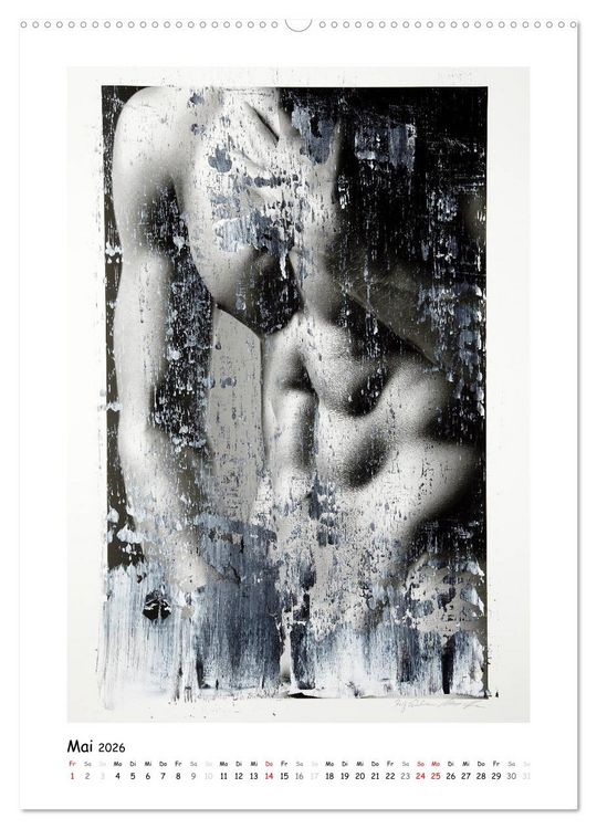Produktbild: Overpainted ... M&auml;nner (hochwertiger Premium Wandkalender 2026 DIN A2 hoch), Kunstdruck in Hochglanz