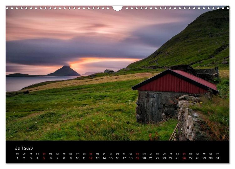 Produktbild: Wunderbare F&auml;r&ouml;er Inseln (Wandkalender 2026 DIN A3 quer), CALVENDO Monatskalender
