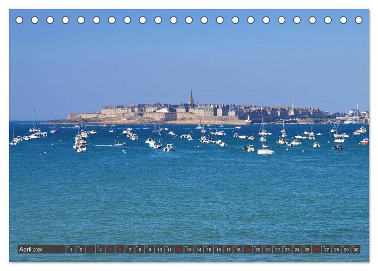 Produktbild: Saint Malo - Stadt der Korsaren (Tischkalender 2026 DIN A5 quer), CALVENDO Monatskalender