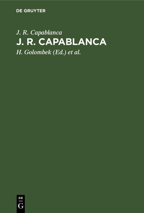 Produktbild: J. R. Capablanca