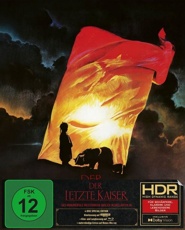 Produktbild: Der letzte Kaiser | 4-Disc Special Edition (4K Ultra HD Blu-ray + 2x Blu-ray + Bonus-Blu-ray)