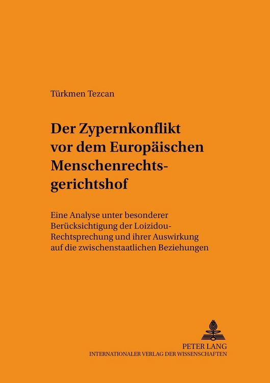 Produktbild: Der Zypernkonflikt vor dem Europ&auml;ischen Menschenrechtsgerichtshof