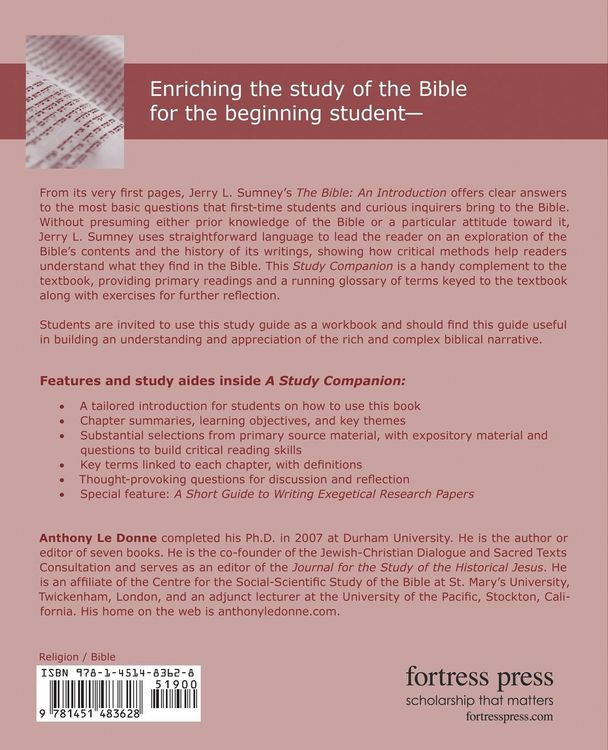 Produktbild: A Study Companion to the Bible