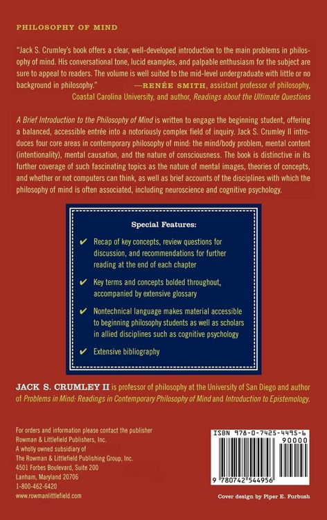 Produktbild: Brief Introduction to the Philosophy of Mind