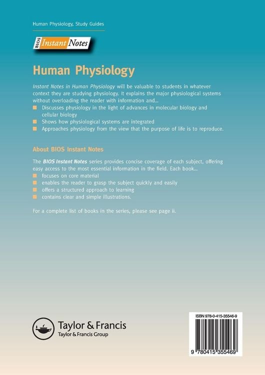 Produktbild: BIOS Instant Notes in Human Physiology