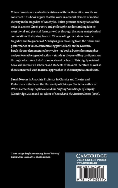 Produktbild: The Mortal Voice in the Tragedies of Aeschylus