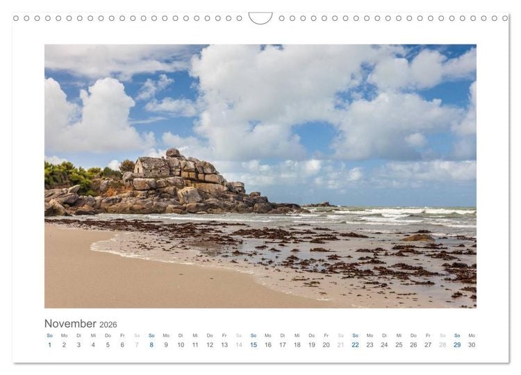 Produktbild: Bretagne - Zauber der C&ocirc;te de Granit Rose (Wandkalender 2026 DIN A3 quer), CALVENDO Monatskalender