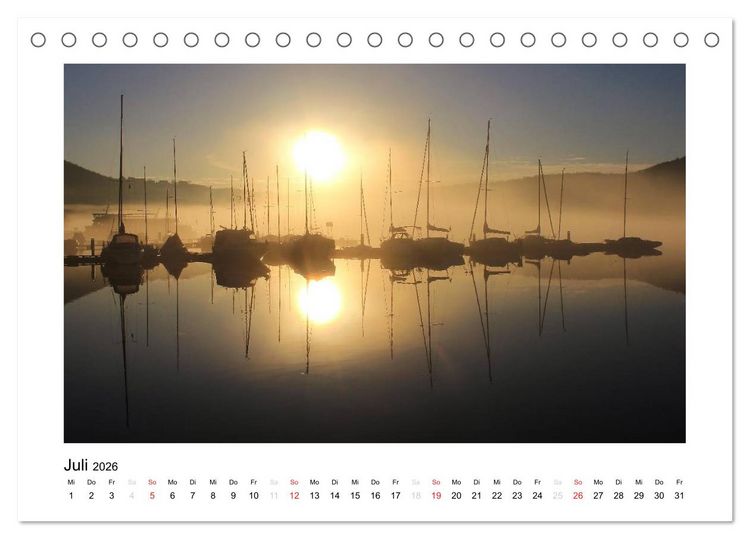 Produktbild: Boote 2026 (Tischkalender 2026 DIN A5 quer), CALVENDO Monatskalender