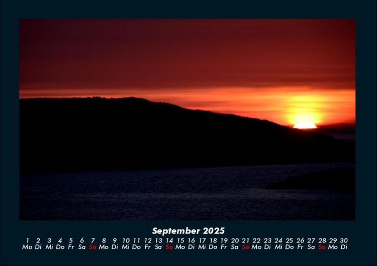 Produktbild: Sonnenuntergang 2025 Fotokalender DIN A4