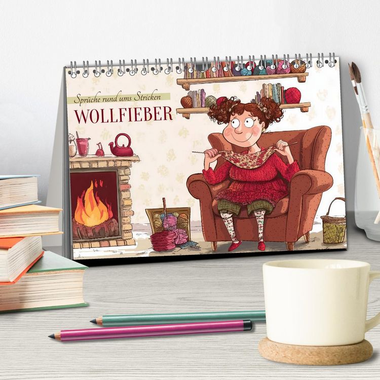 Produktbild: Wollfieber (Tischkalender 2026 DIN A5 quer), CALVENDO Monatskalender