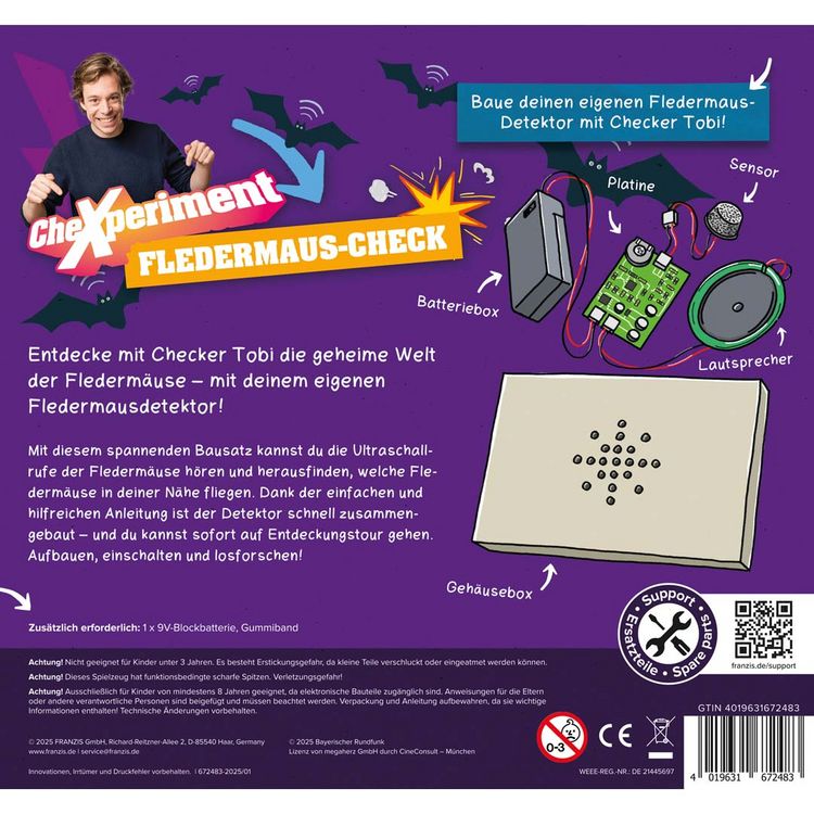 Produktbild: FRANZIS 67248 - CheXperiment Fledermaus-Check