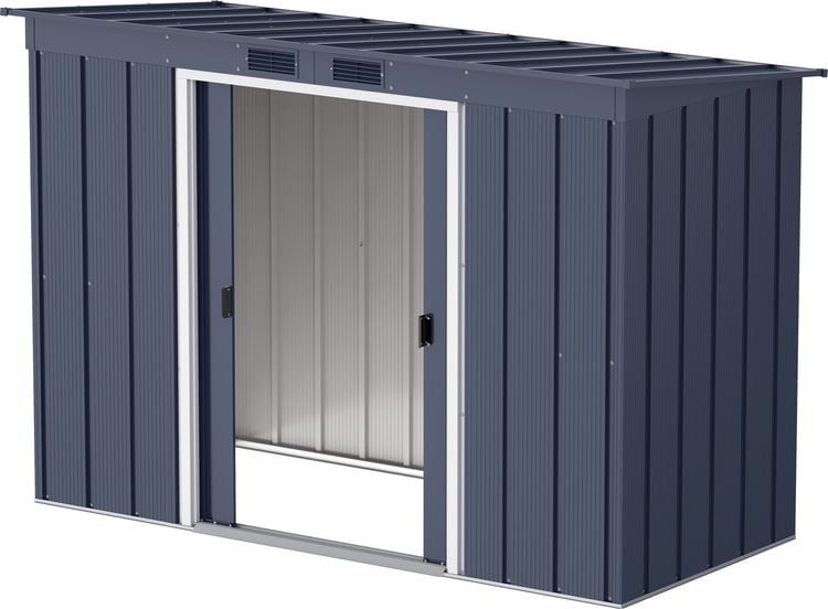 Produktbild: Metall Ger&auml;tehaus 263x113 Gartenhaus Schiebet&uuml;r
