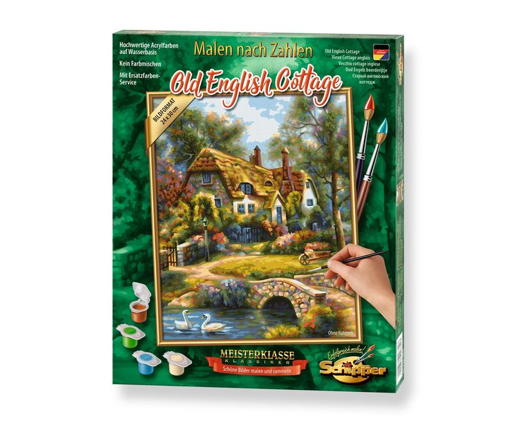 Produktbild: Schipper 609240831 - Malen nach Zahlen, Old English Cottage, 24 x 30 cm