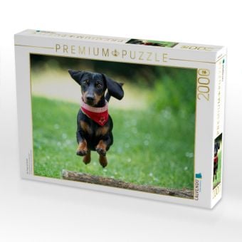 Produktbild: CALVENDO Puzzle Der fliegende Dackel | 2000 Teile Lege-Gr&ouml;&szlig;e 90x67cm Foto-Puzzle f&uuml;r gl&uuml;ckliche Stunden
