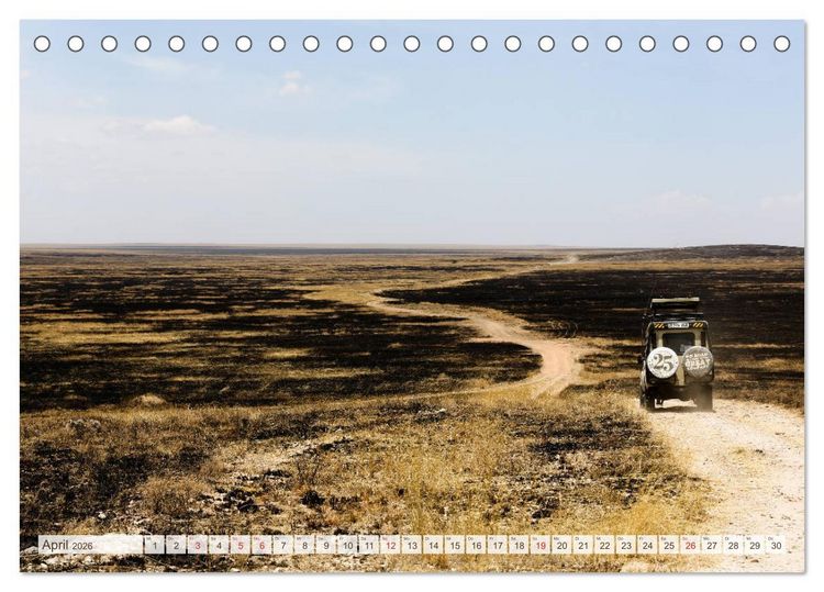 Produktbild: Tansania - Durch die Nationalparks Ostafrikas (Tischkalender 2026 DIN A5 quer), CALVENDO Monatskalender