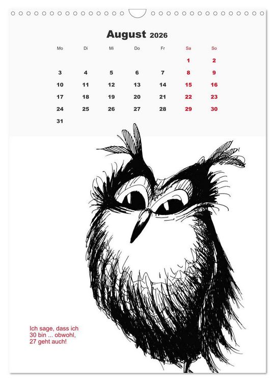Produktbild: Vor dem Spiegel 2026 (Wandkalender 2026 DIN A3 hoch), CALVENDO Monatskalender