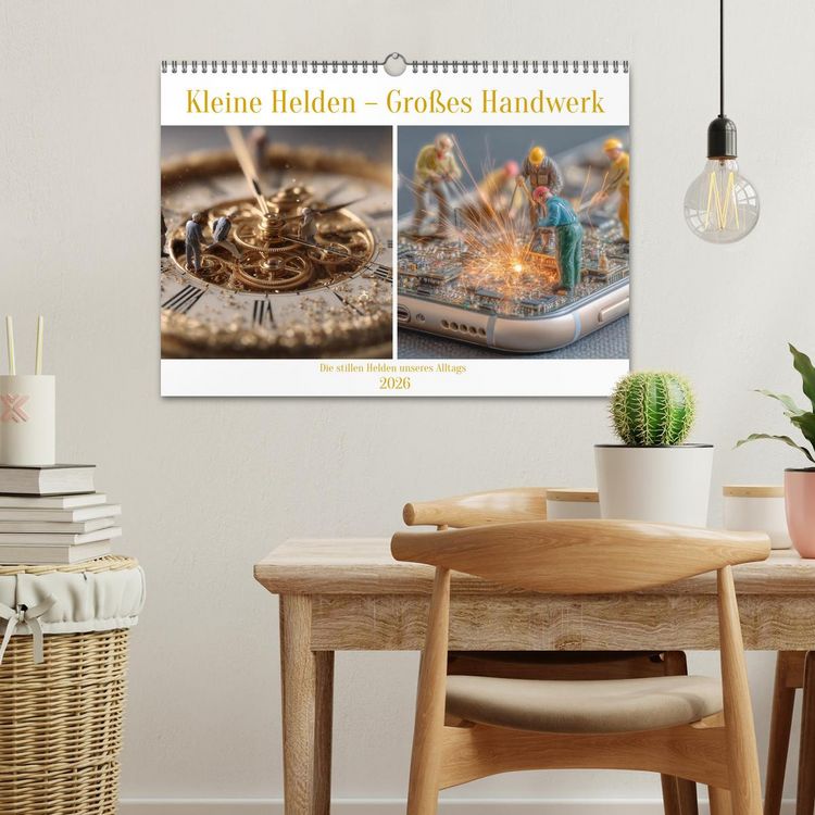 Produktbild: Kleine Helden &ndash; Gro&szlig;es Handwerk (Wandkalender 2026 DIN A3 quer), CALVENDO Monatskalender