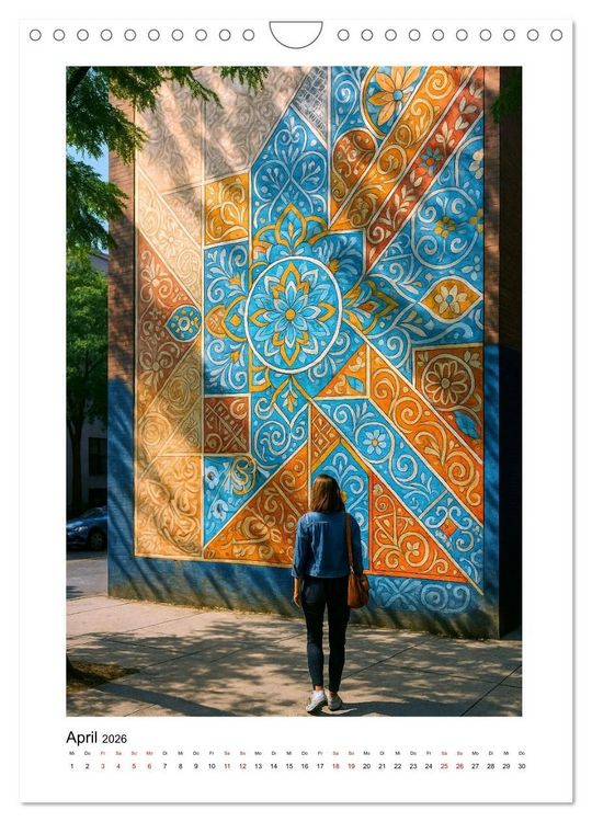 Produktbild: Murals in der Stadt (Wandkalender 2026 DIN A4 hoch), CALVENDO Monatskalender