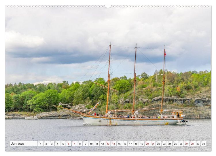 Produktbild: Zauberhaftes Oslo (Wandkalender 2026 DIN A2 quer), CALVENDO Monatskalender