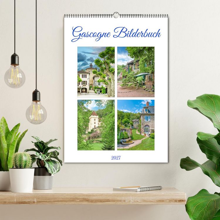 Produktbild: Gascogne Bilderbuch (Wandkalender 2027 DIN A2 hoch), CALVENDO Monatskalender