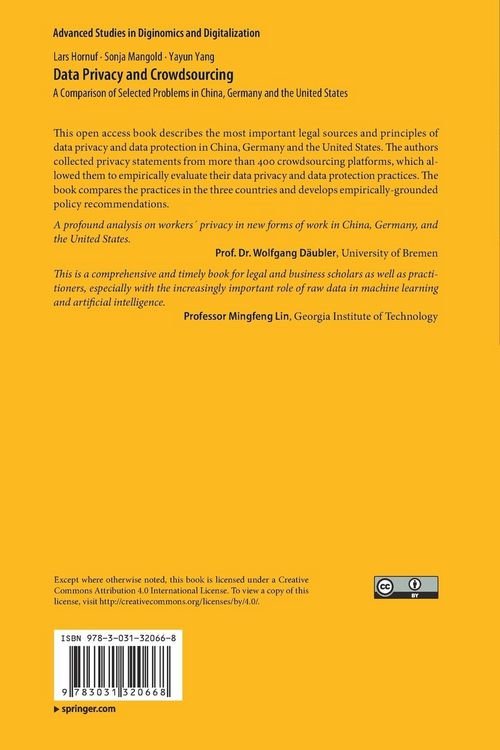 Produktbild: Data Privacy and Crowdsourcing